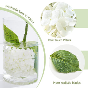 Waipfaru hydrangea petals texture close-up for premium decor and realism