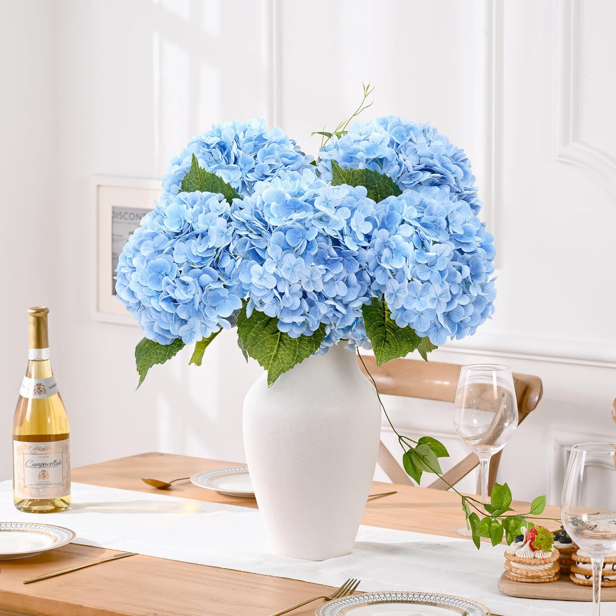 Waipfaru hydrangea stem wire detail highlights durable structure for shaping.