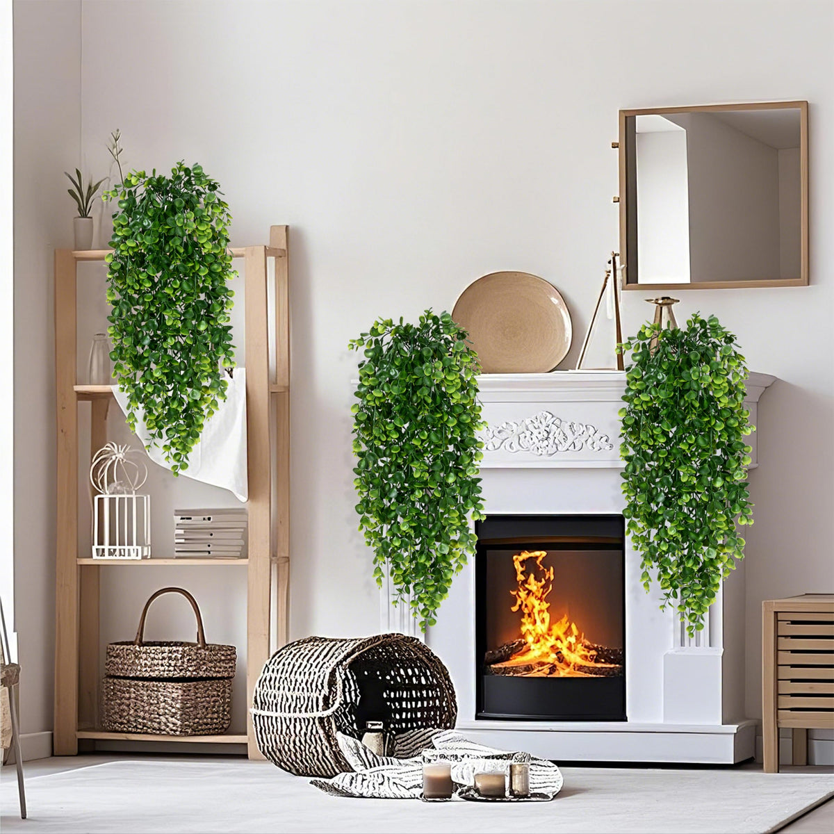 Waipfaru leaf detail 12cm adds lifelike texture to rooms.
