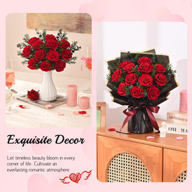 Waipfaru preserved rose decor adds timeless elegance