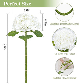Waipfaru long stem hydrangea with 16.5-inch stems to fit varied arrangements