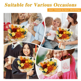Waipfaru maintenance-free preserved flowers offer long-lasting color without watering.
