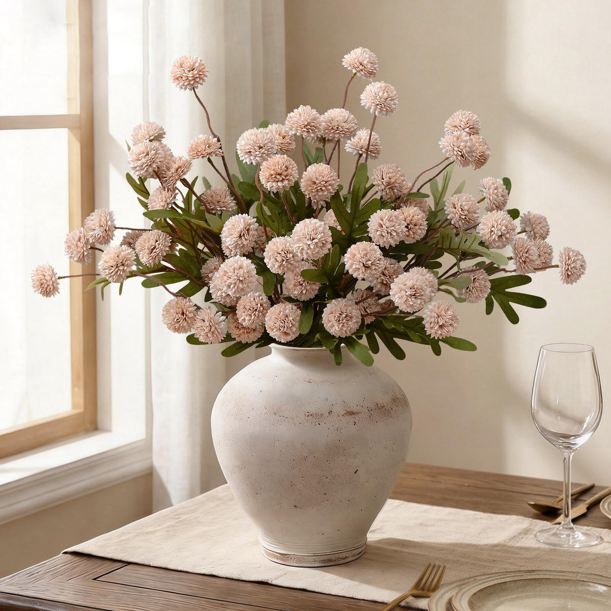 Waipfaru mini chrysanthemum blooms totaling 50 for lush decor.