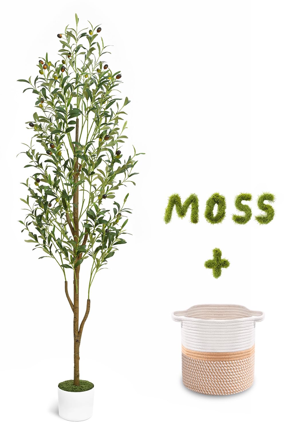 Waipfaru artificial olive tree 6ft trunk enhances indoor decor with natural wood appearance