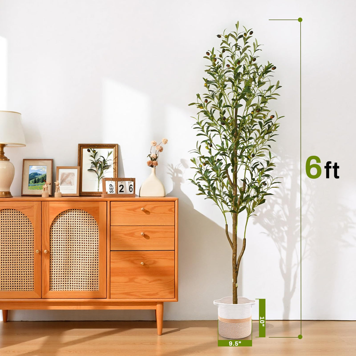 Waipfaru olive-tree planter basket provides stability and a warm, refined finish