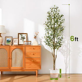 Waipfaru olive-tree planter basket provides stability and a warm, refined finish