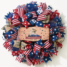 Waipfaru outdoor-friendly wreath designed for indoor use or under a covered porch.
