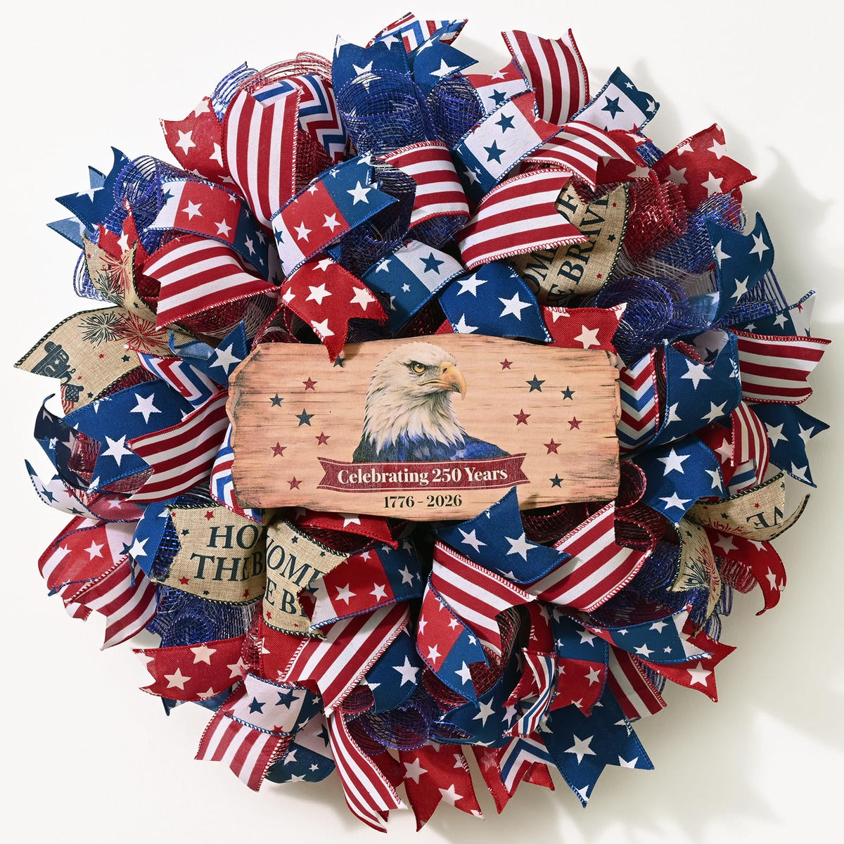 Waipfaru outdoor-friendly wreath designed for indoor use or under a covered porch.
