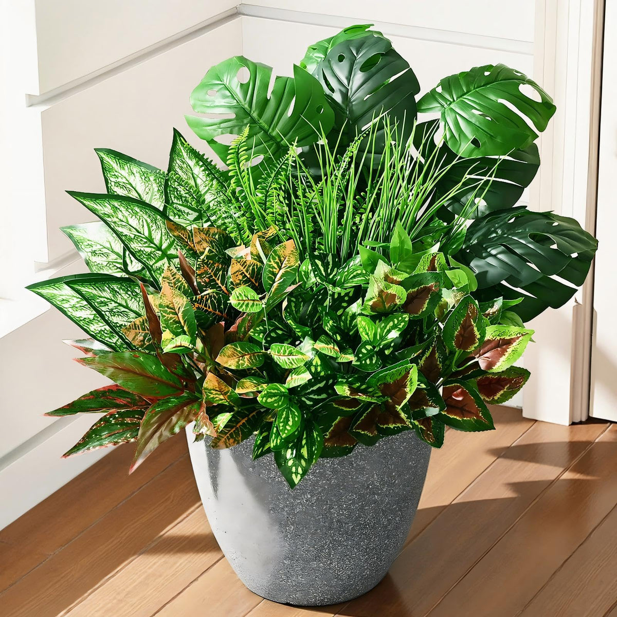 Waipfaru outdoor UV-resistant artificial plants bundle for durable porch greenery.