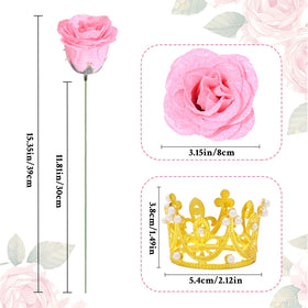 Waipfaru rose bouquet with butterfly accents for party decor.