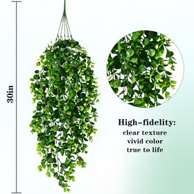 Waipfaru realistic hanging plants bring natural charm to interiors.
