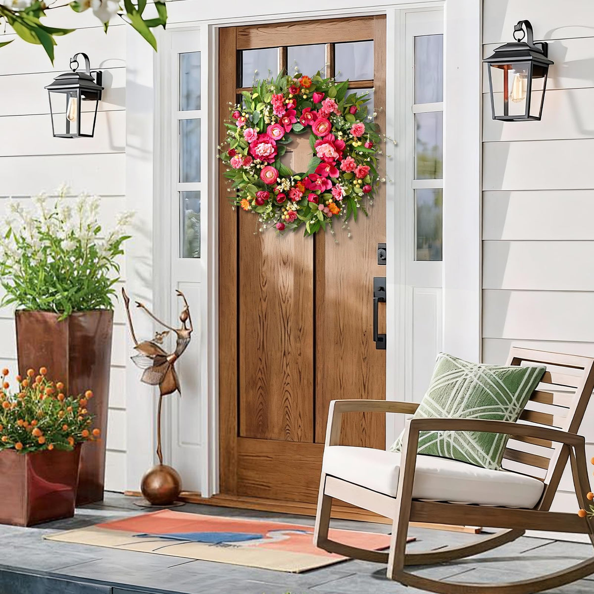 Waipfaru seasonal decor for porch, entry, or shopfront with welcoming presence.