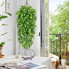 Waipfaru UV-resistant artificial vines outdoors bring lasting color.