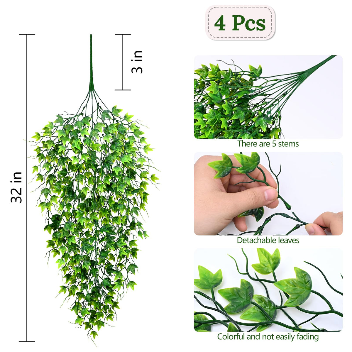 Waipfaru UV-resistant and waterproof vines positioned outdoors for year-round color.