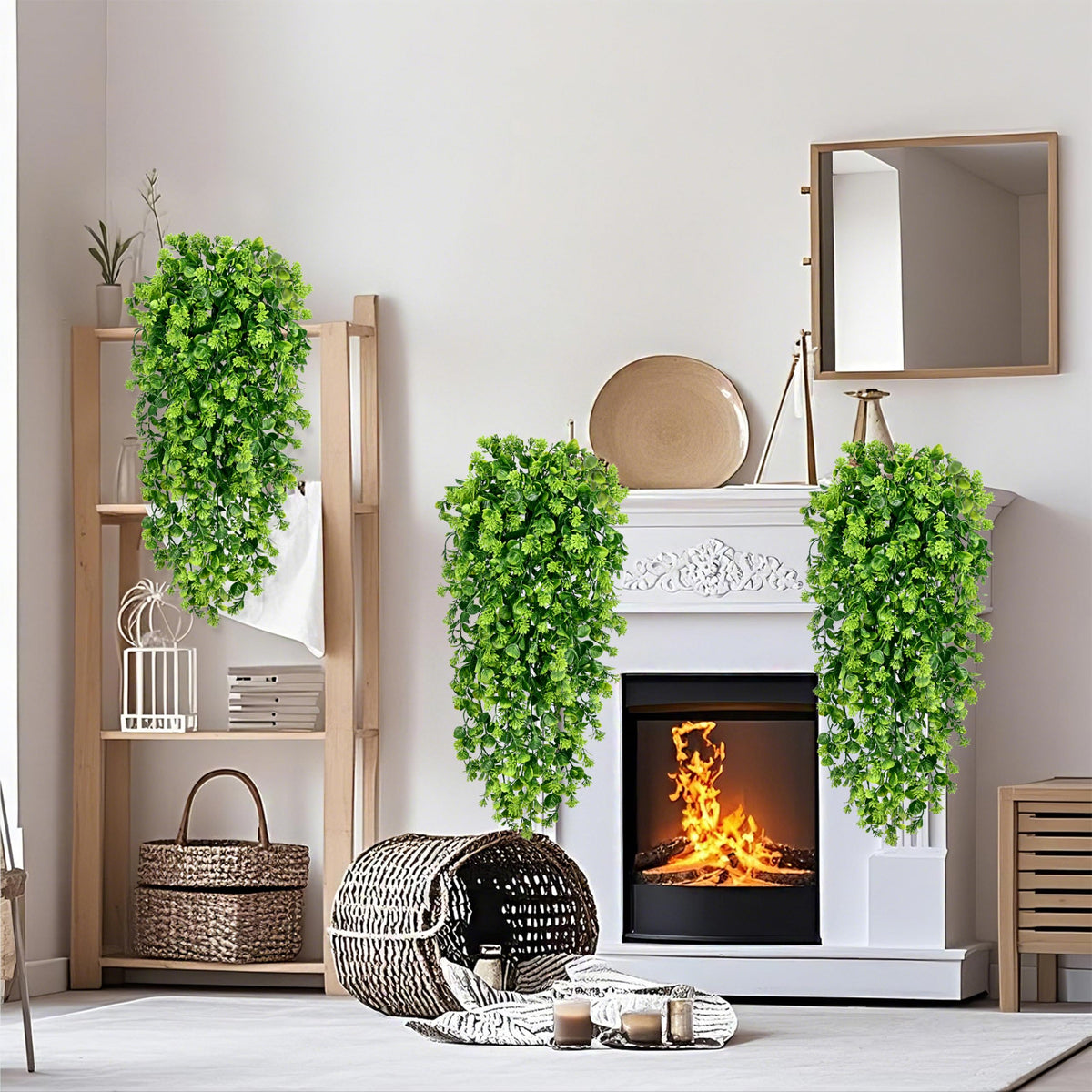 Waipfaru wedding decor with artificial vines adds elegant greenery.