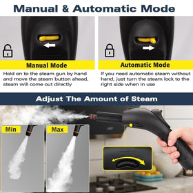 Waitbird steam cleaner ergonomic handheld design for comfortable use