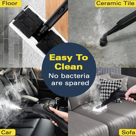 Waitbird steam cleaner cleans floors, upholstery and more across multiple surfaces