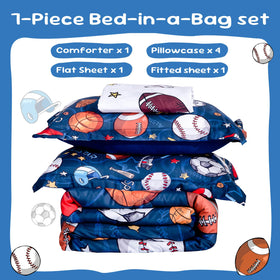 Wajade 3D football design enhances sporty vibe at bedtime.