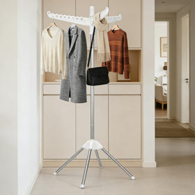 WAKCCIL-easy-assembly-portable-drying-rack folds in minutes with no tools.