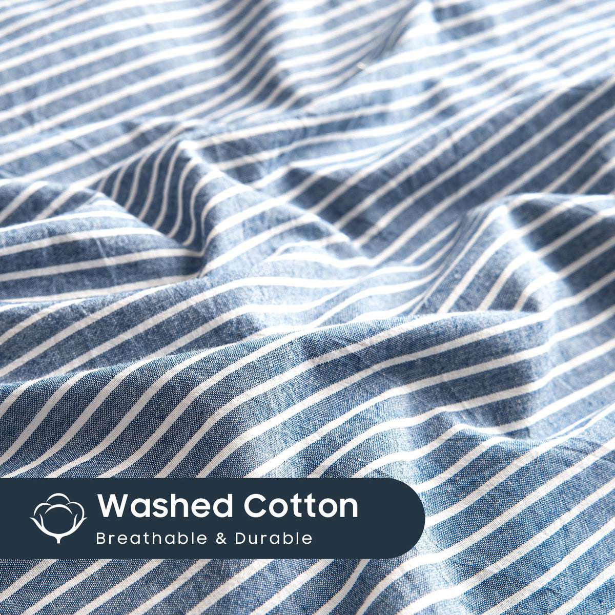 Wake In Cloud easy care cotton bedding stays vibrant after washes