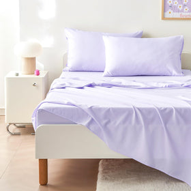 Wake In Cloud fitted sheet elastic depth pocket for secure fit.