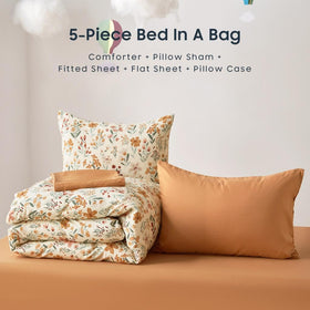 Wake In Cloud orange cream colorway adding bright, playful room accents.