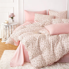 Wake In Cloud floral design comforter set for twin adds fresh cottage vibes.