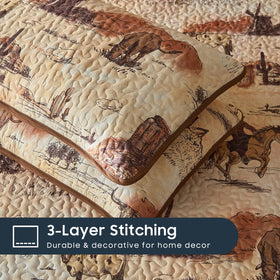 Wake In Cloud ochre brown colorway adds warm rustic vibe to any room