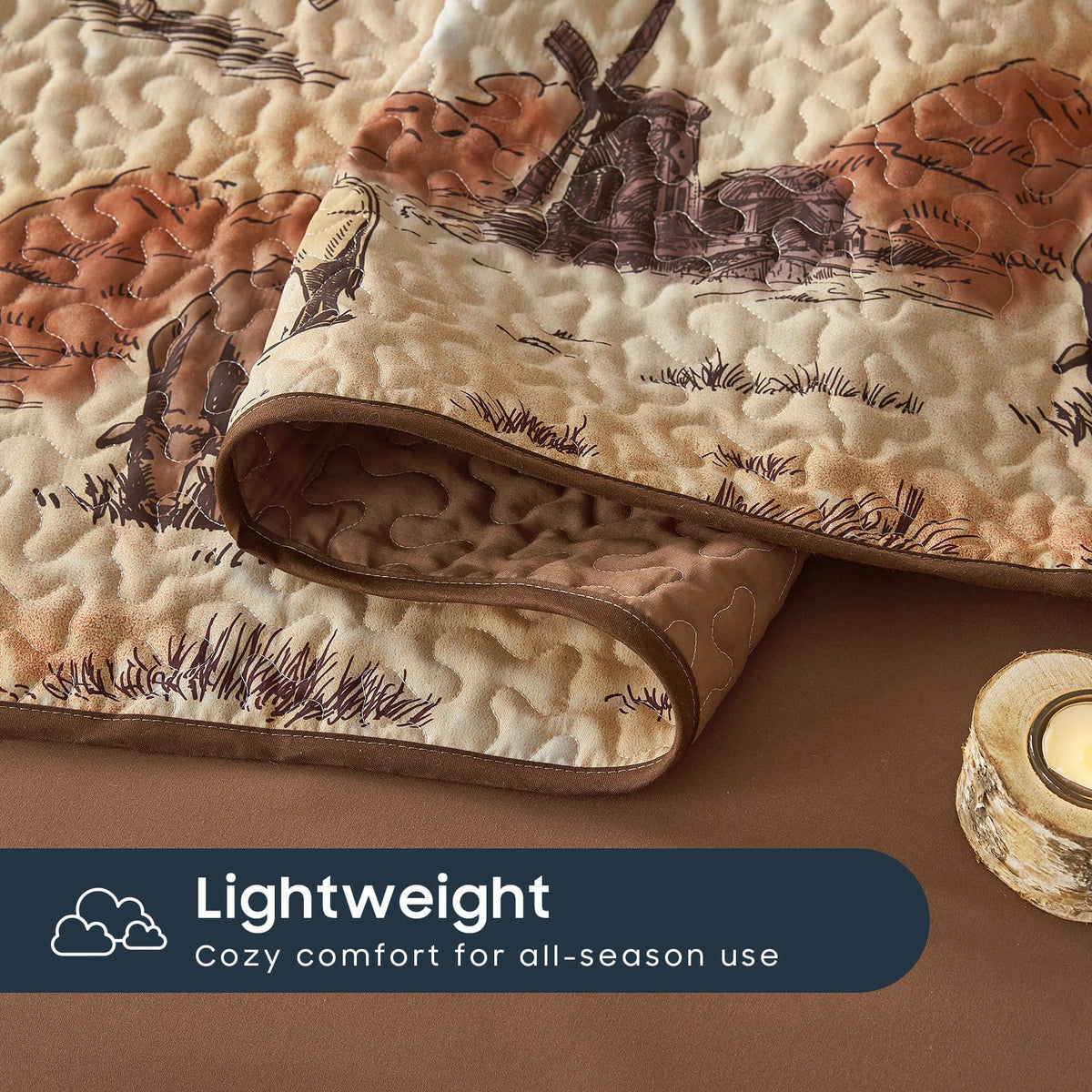 Wake In Cloud queen/full quilt fits standard beds 90 by 95 inches