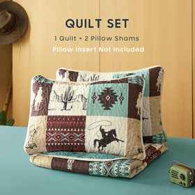 Wake In Cloud reversible bedspread highlights turquoise taupe tones for versatile seasonal styling