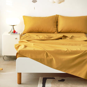 Wake In Cloud fitted sheet pocket 16in ensures secure fit on standard twin mattresses.