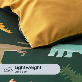 Wake In Cloud dinosaur pillowcase 20x30 supports daily use with soft fabric.