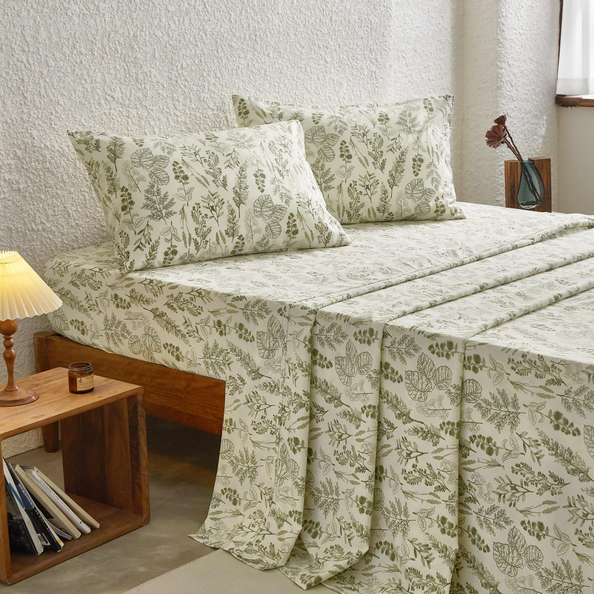 Wake In Cloud queen size flat sheet 90x102 offering generous coverage