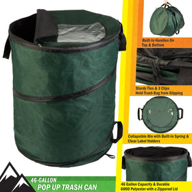 Wakeman Outdoors pop-up height expands quickly for campsite cleanup