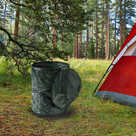 Wakeman outdoor trash cans designed for yard work and camping