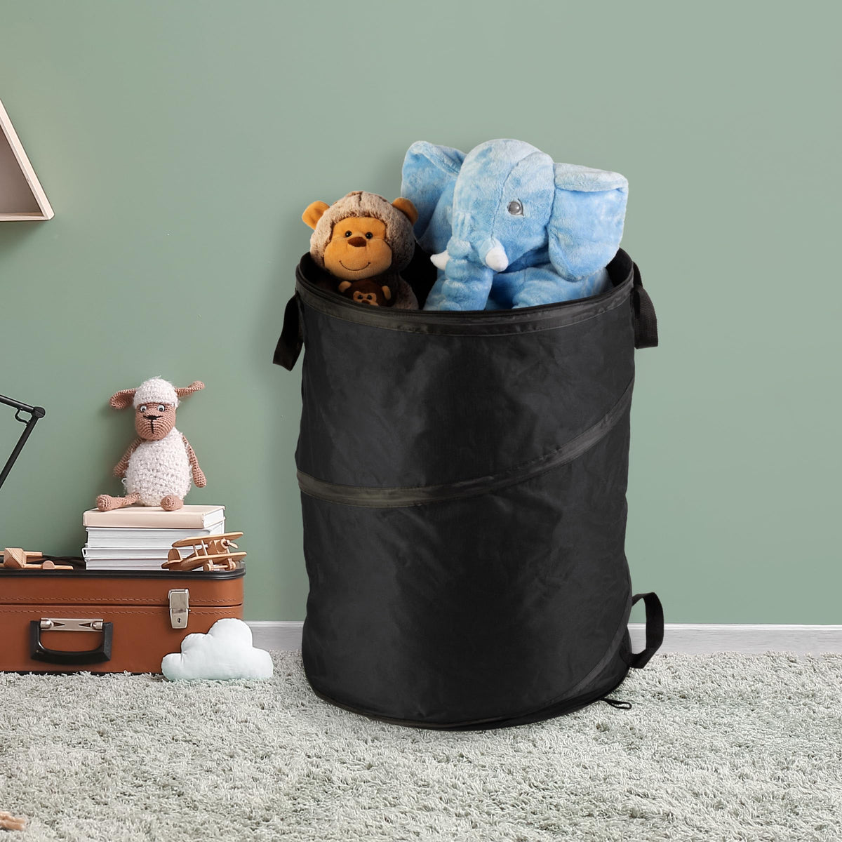 Wakeman Outdoors outdoor-use trash bin suitable for multiple tasks