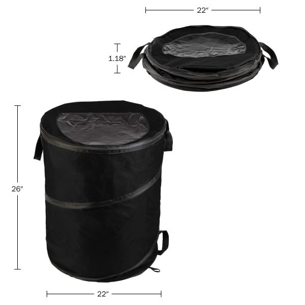 Wakeman Outdoors zippered lid keeps contents secure during transport