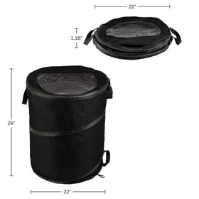 Wakeman Outdoors zippered lid keeps contents secure during transport