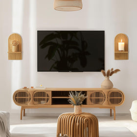 Walasis wall mount candle holder installation with flush mounting design.