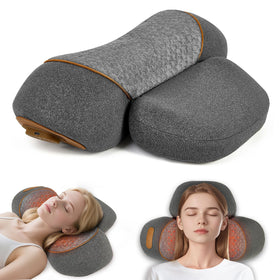 WALFITE neck massager pillow side view shows portable neck support
