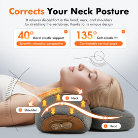 WALFITE neck massager pillow vibration massage targets neck muscles