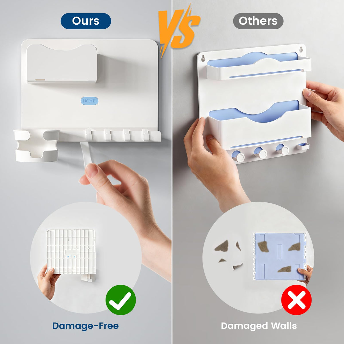 WALfuyao no-tools installation makes dorm setup quick and wall-friendly