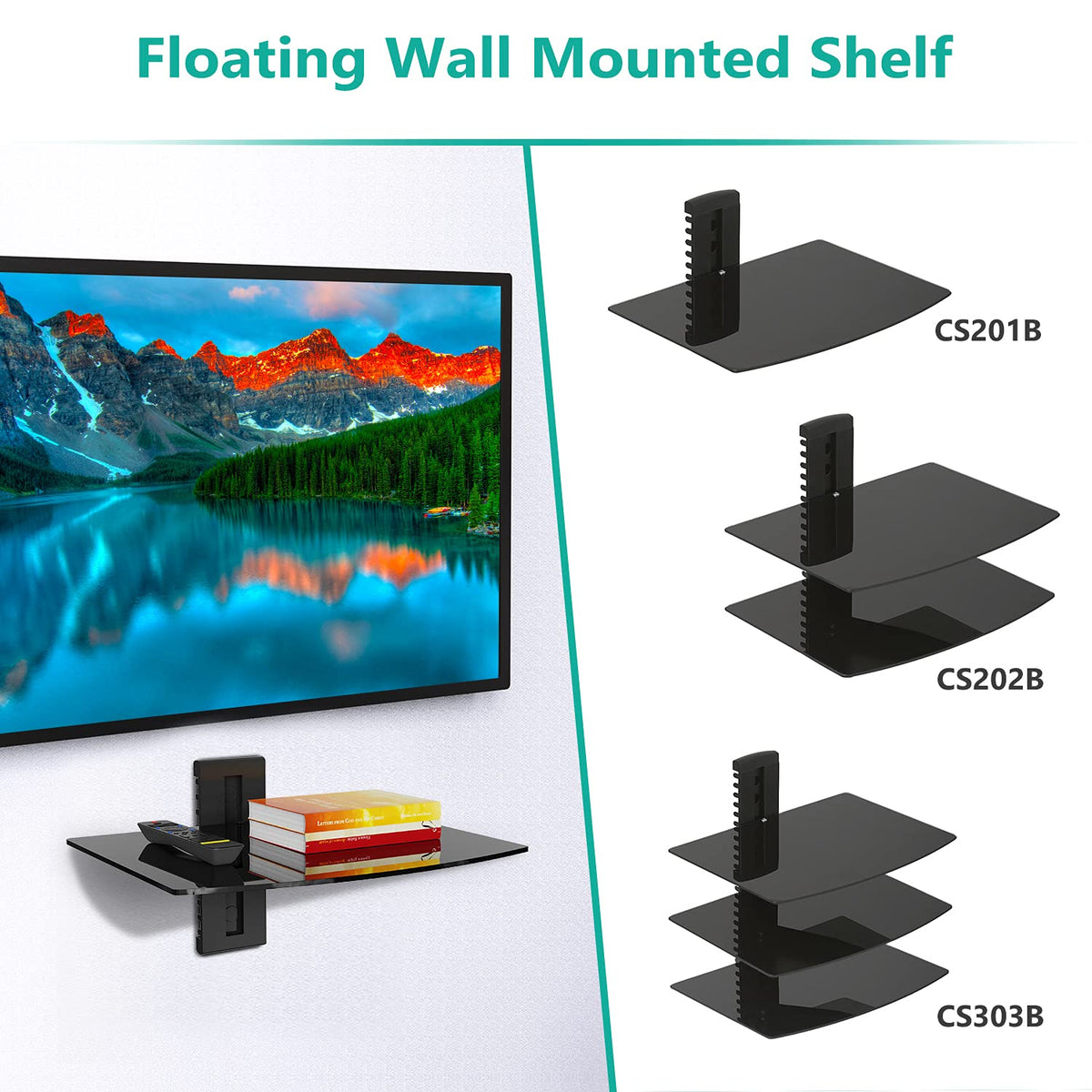 WALI wall-mount shelf demonstrates tidy cable routing and component organization.