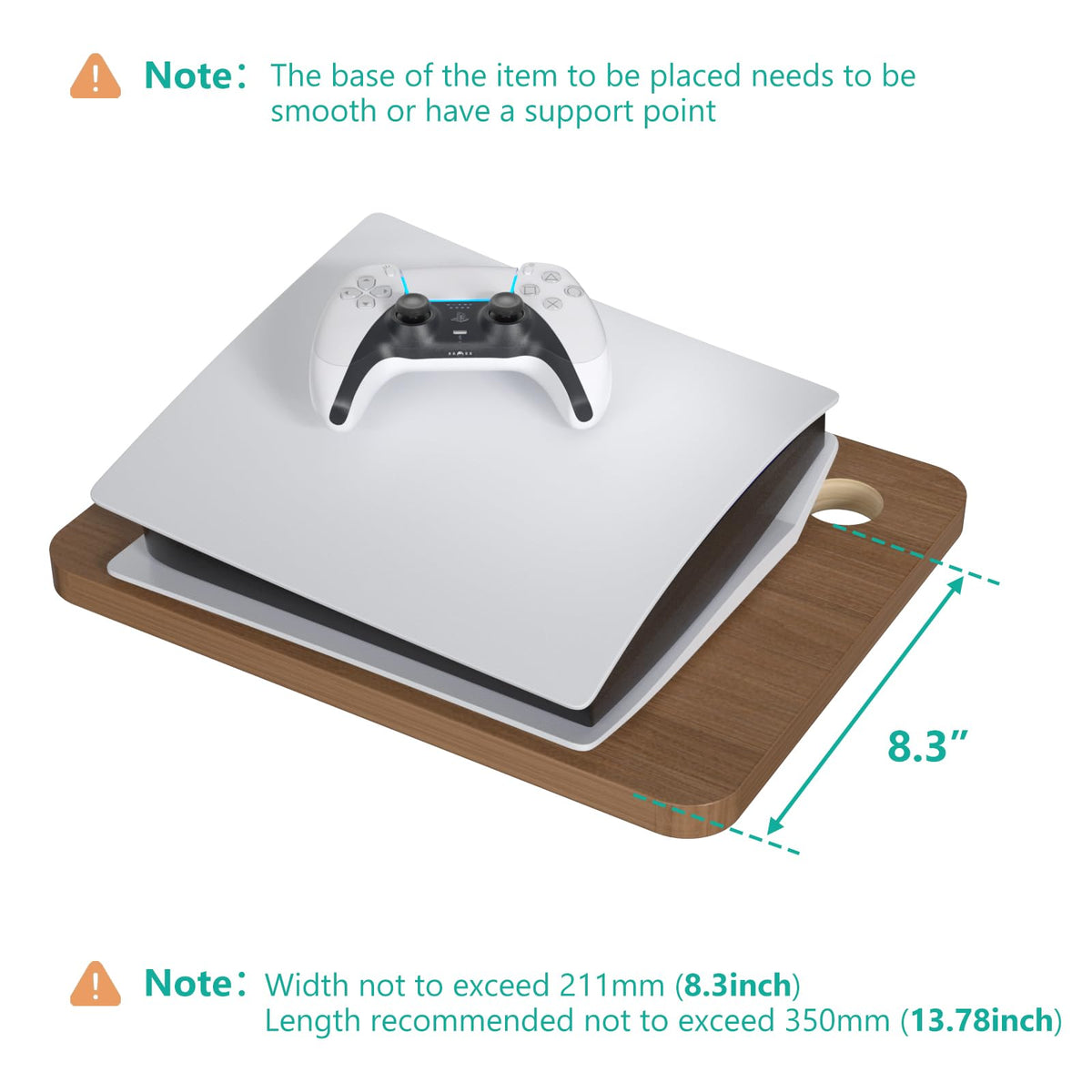 WALI CS202N cable management holes reduce clutter behind devices