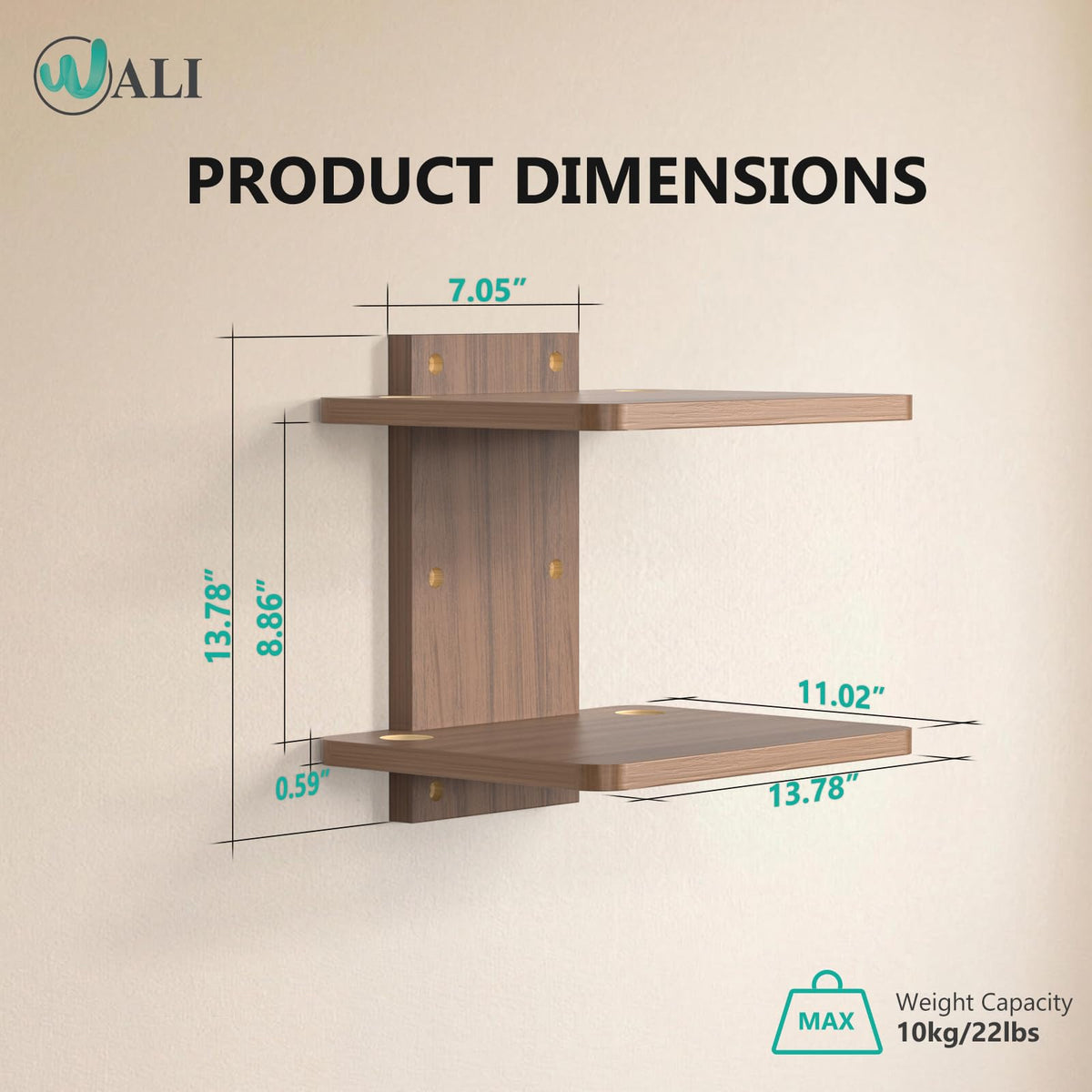 WALI CS202N compact living room setup with neat entertainment area