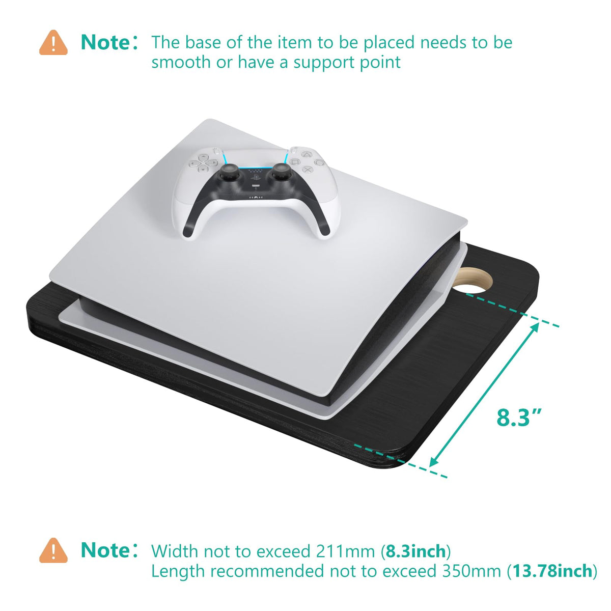 WALI CS202NB supports up to 22 lbs per shelf