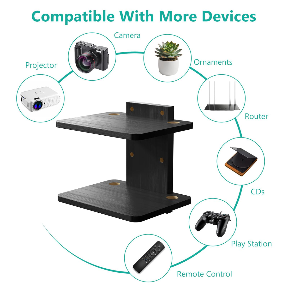 WALI CS202NB package includes shelves hardware and manual