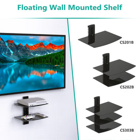 WALI game console shelf neatly organizes consoles and controllers