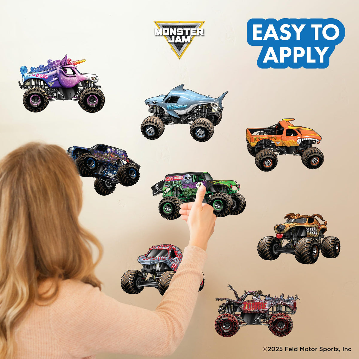 WALL PALZ El Toro Loco decal enhances rooms with vibrant, eye-catching color.