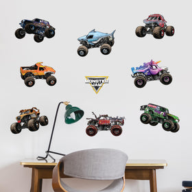 WALL PALZ Grave Digger decal for walls adds action-packed bedroom energy.